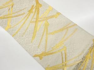 松葉散らし模様織出し袋帯